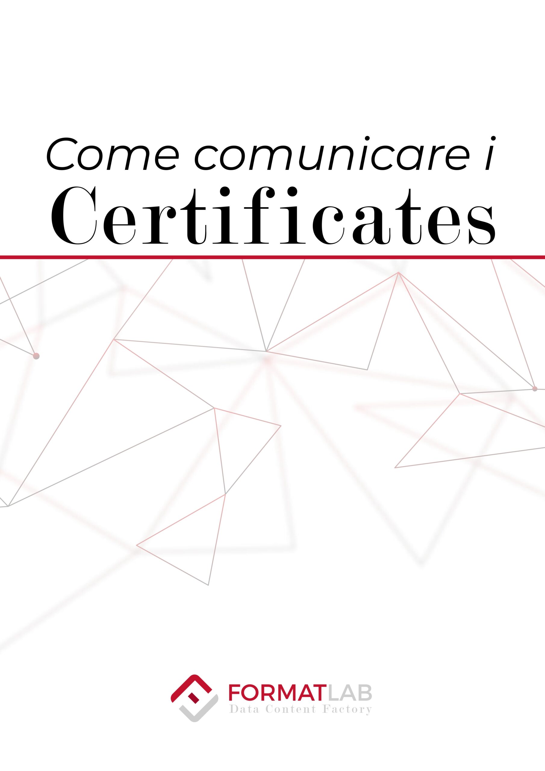 Copertina whitepaper Come comunicare i Certificates